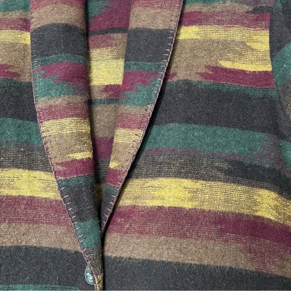 Rod’s Southwest Wool Blend Coat (Size Large) Multicolor - Picture 12 of 16
